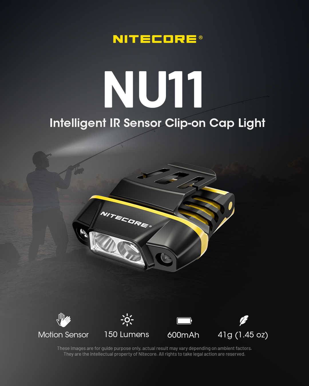 NITECORE NU11 Intelligent IR Sensor Clip-on Cap Light