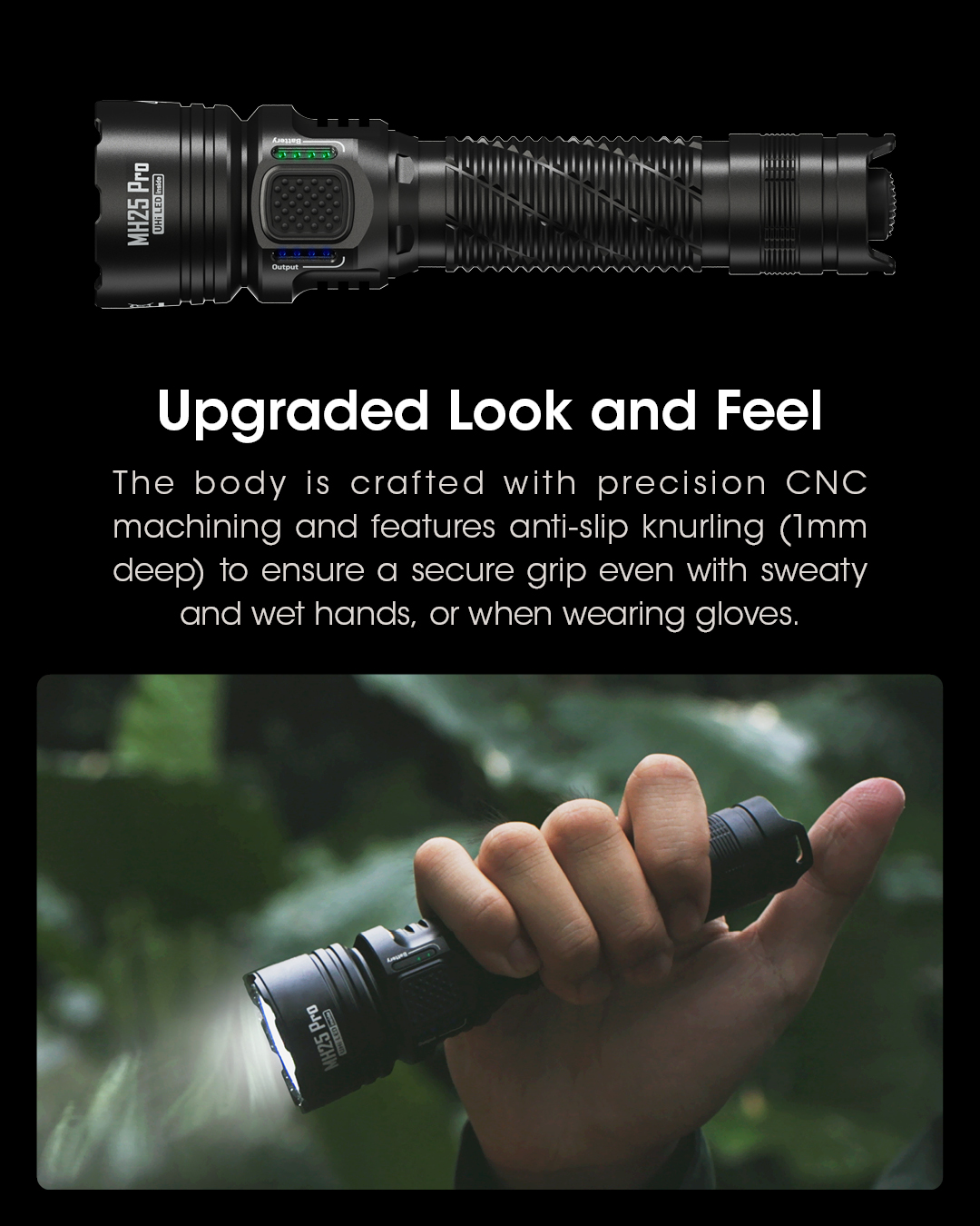 NITECORE MH25 Pro Ultra Long Range USB-C Rechargeable Flashlight