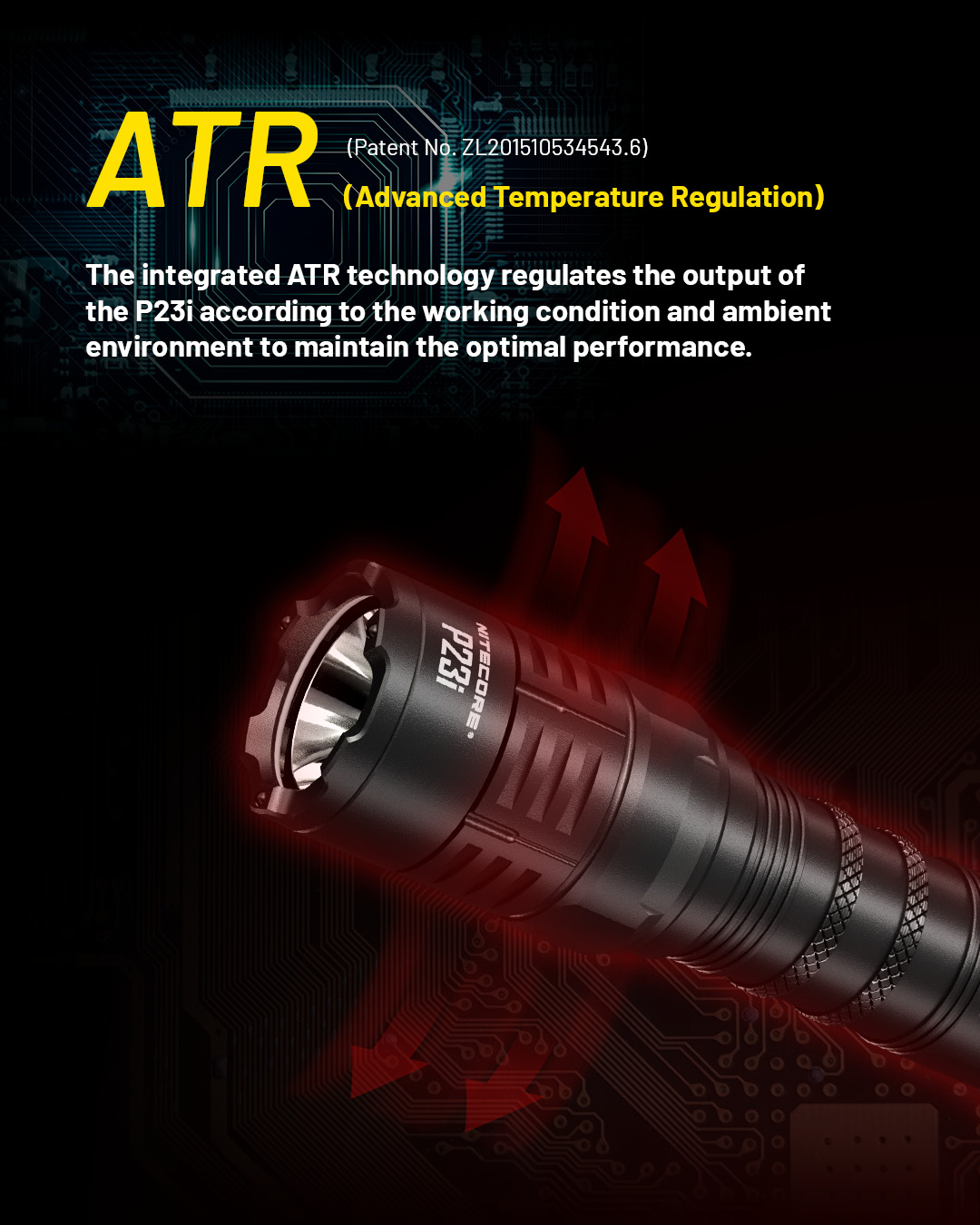 NITECORE P23i i-Generation Long Range 21700 Tactical Flashlight