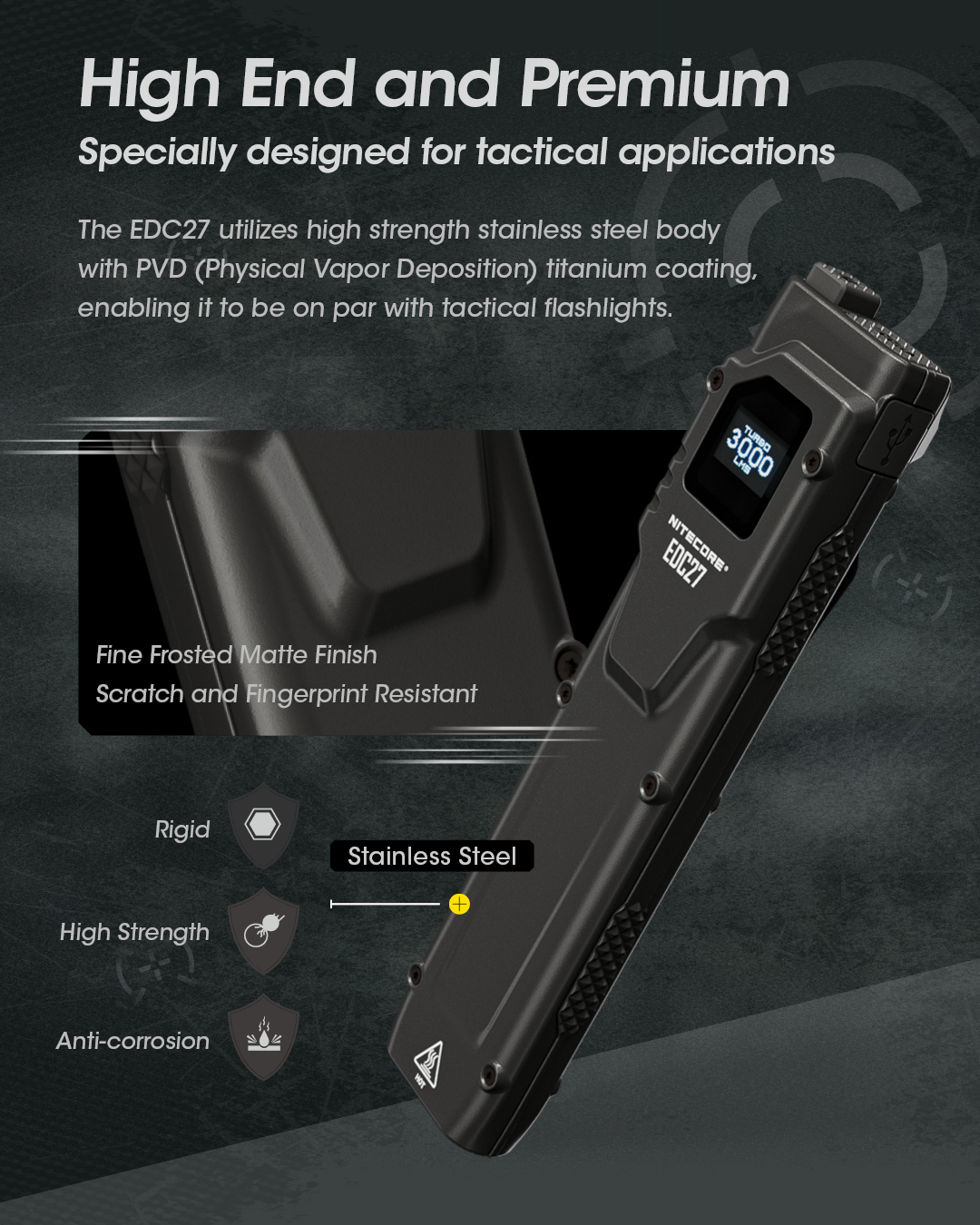NITECORE EDC27 Ultra Slim High Performance EDC Flashlight