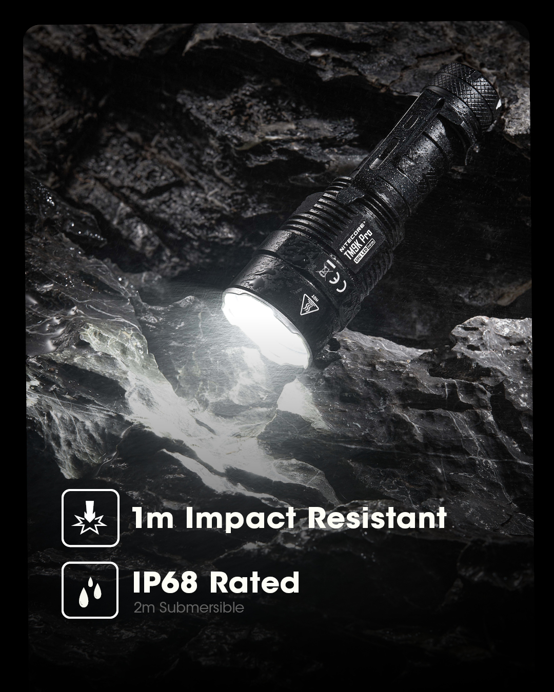 NITECORE TM9K Pro High Output Self-Defense Tactical Flashlight