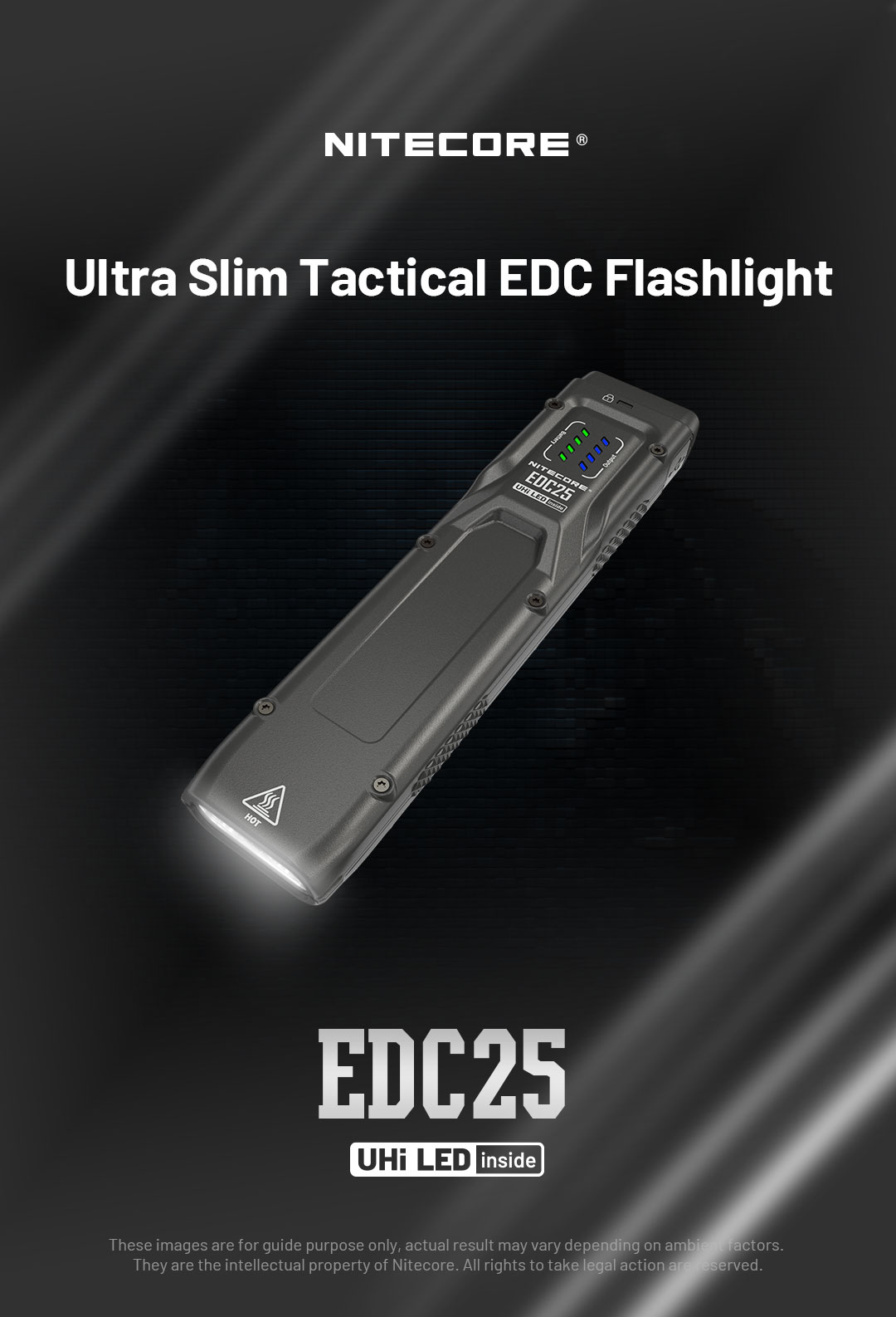 NITECORE EDC25 Ultra Slim Tactical EDC Flashlight