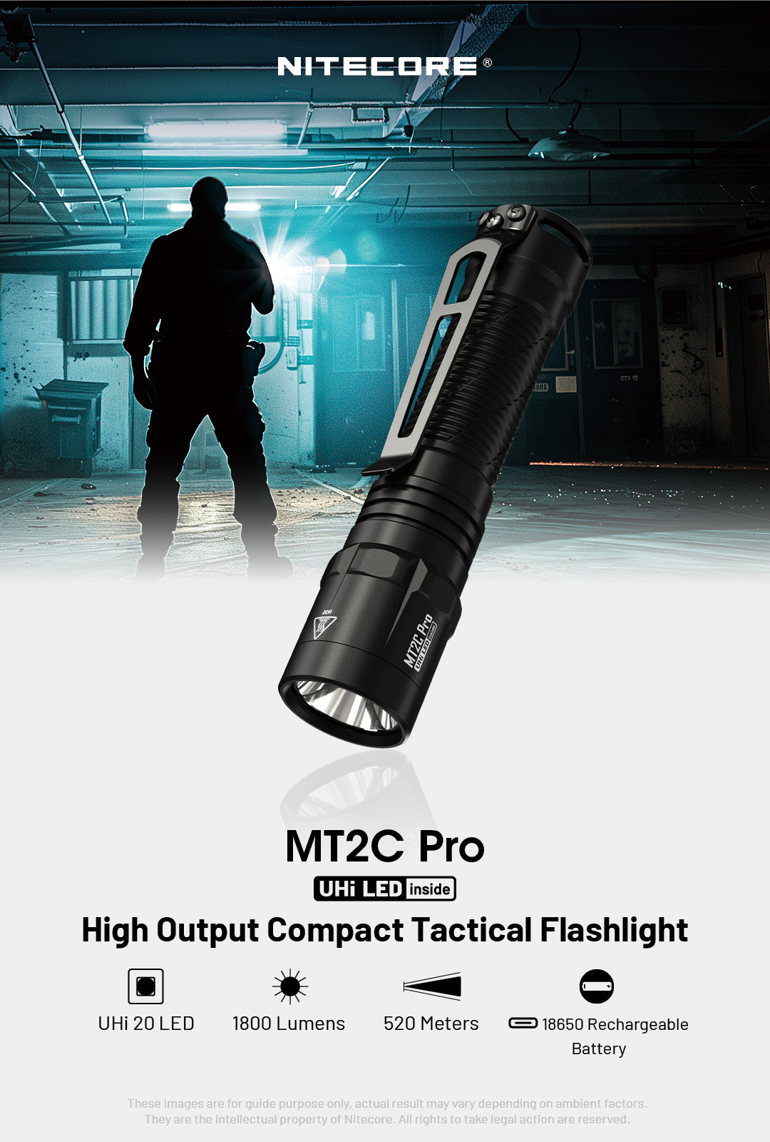 NITECORE MT2C Pro High Output Compact Tactical Flashlight