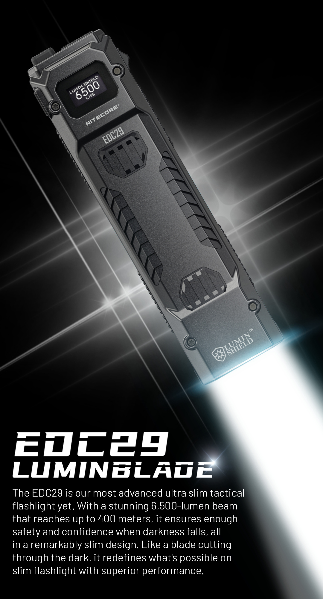 NITECORE EDC29 Ultra Slim High Performance EDC Flashlight