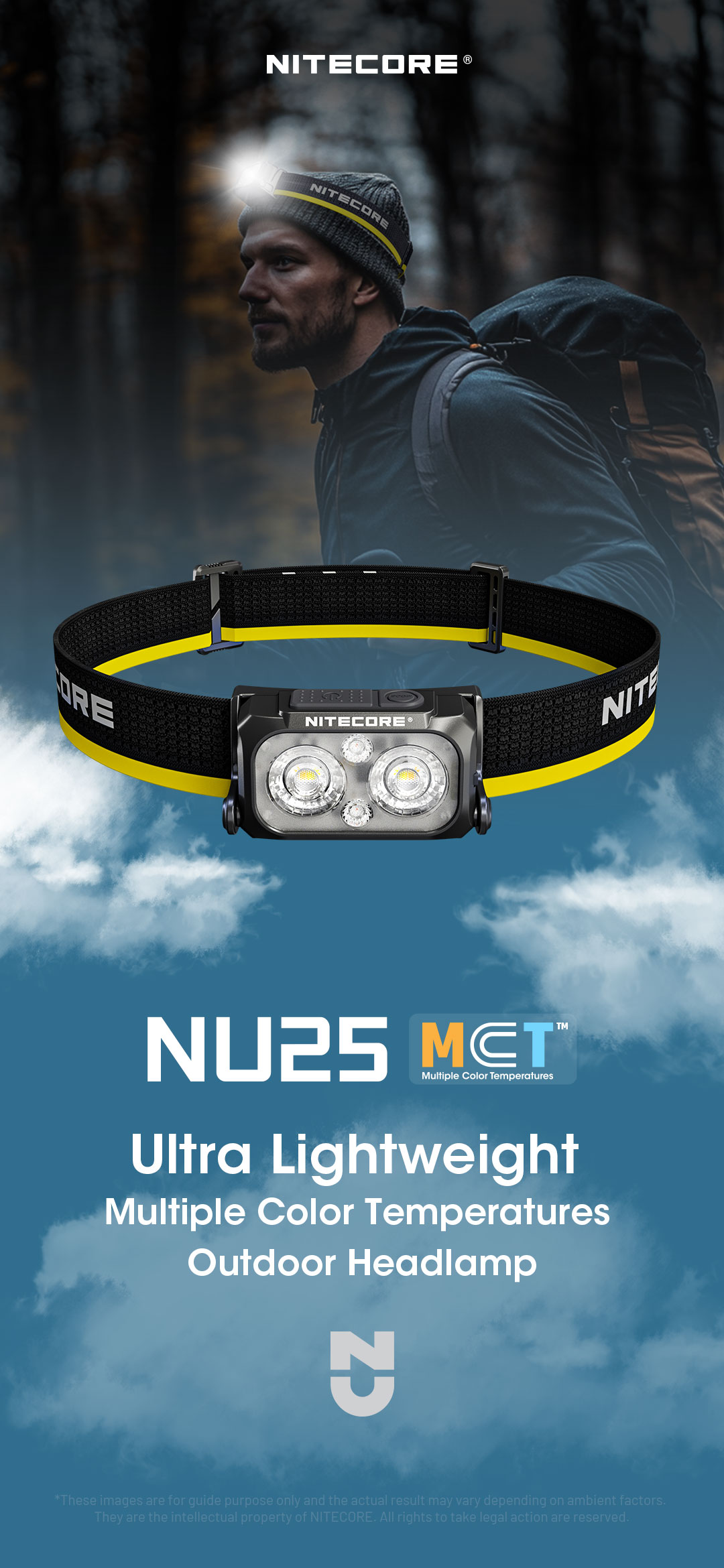 NITECORE NU25 MCT Ultra Lightweight Multiple Color Temperatures