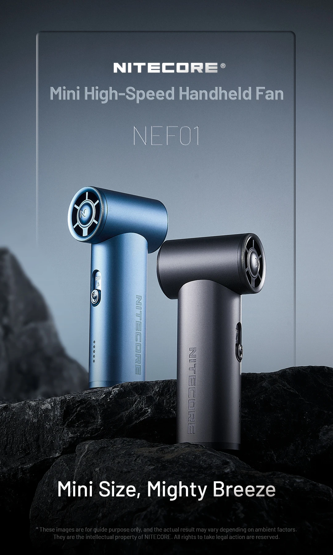 NITECORE NEF01 Mini High-Speed Handheld Fan