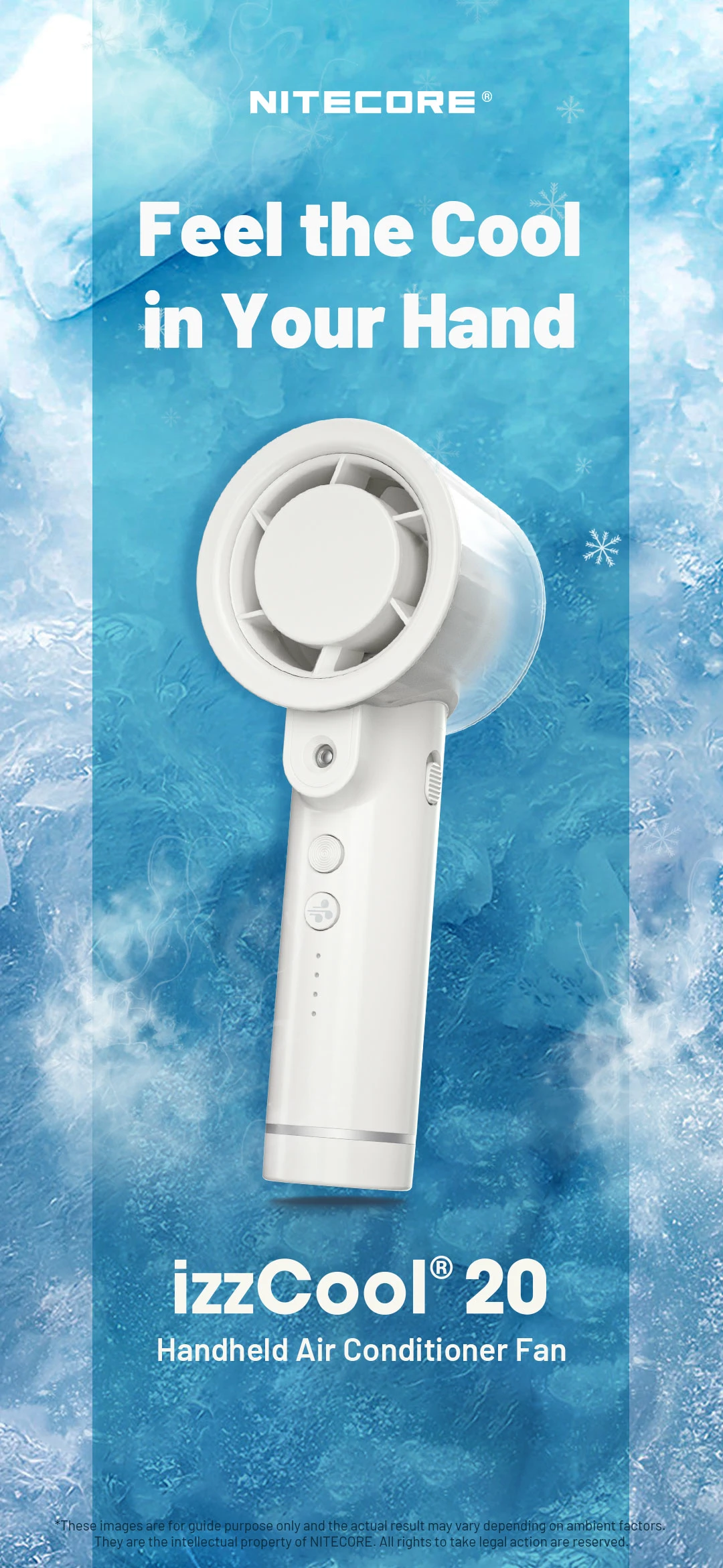 NITECORE izzCool® 20 Handheld Air Conditioner Fan