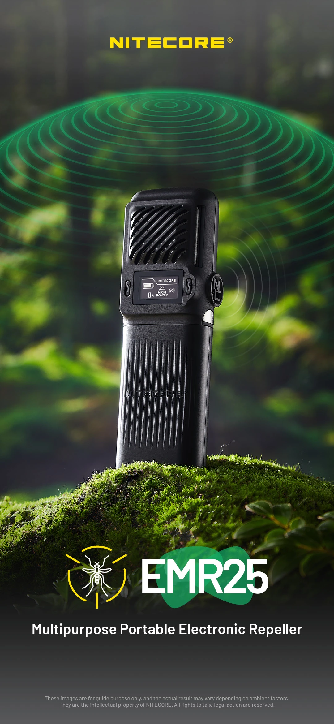 【多機能・強力】Nitecore EMR25 携帯用蚊除け機＆モバイルバッテリー 20250818165959_68038.webp