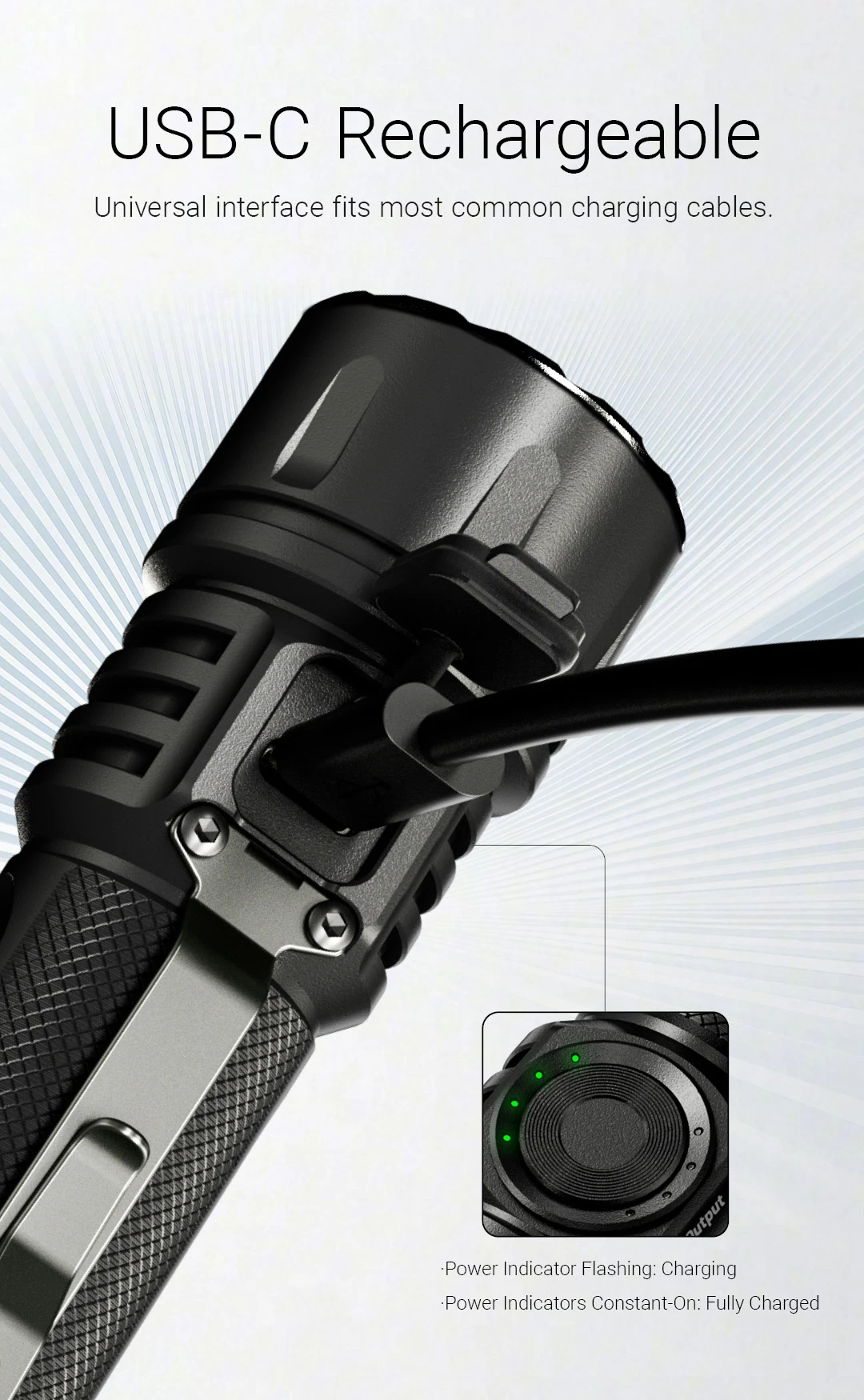 NITECORE EX7 Variable Beam Pattern High Performance Flashlight