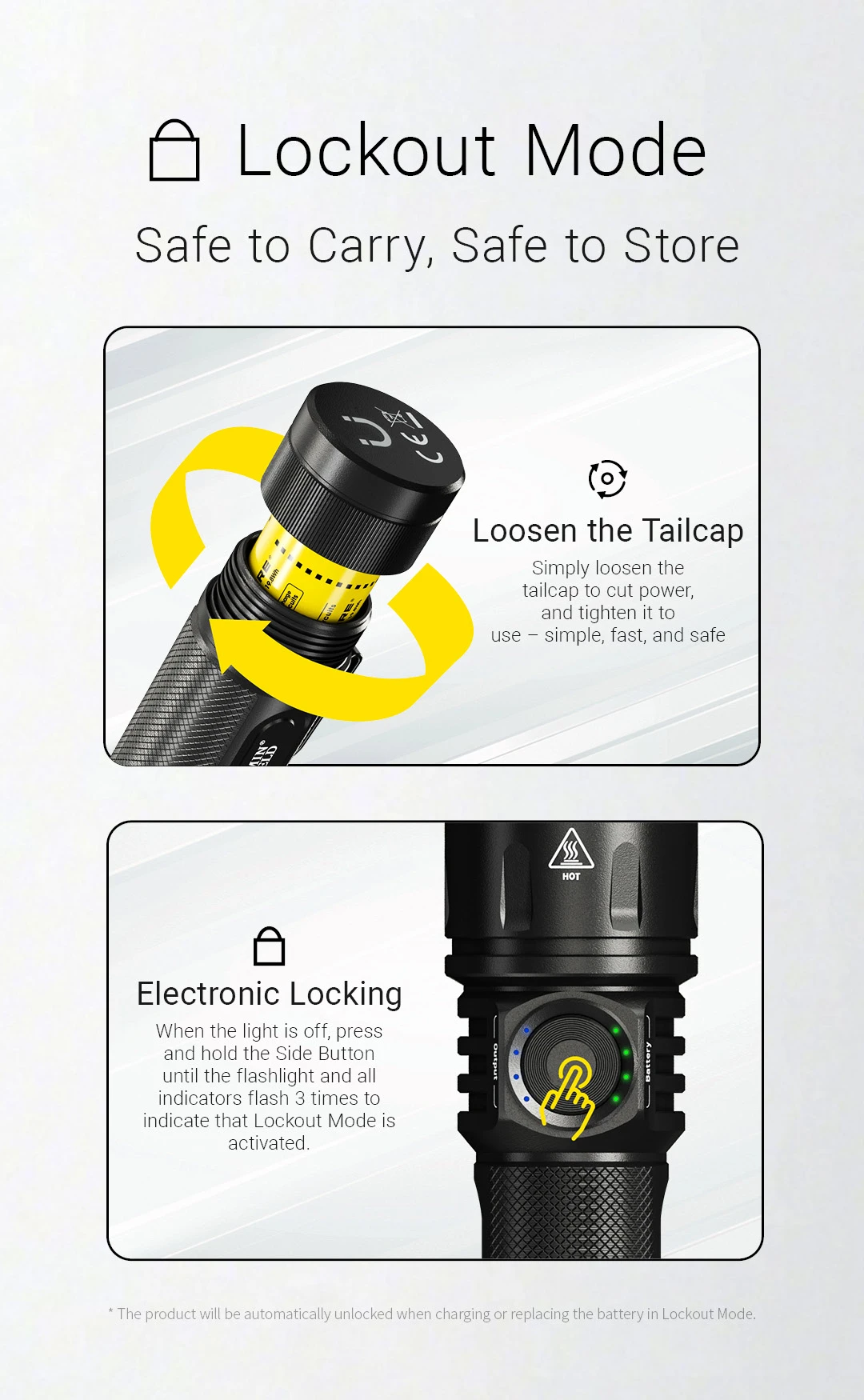 NITECORE EX7 Variable Beam Pattern High Performance Flashlight