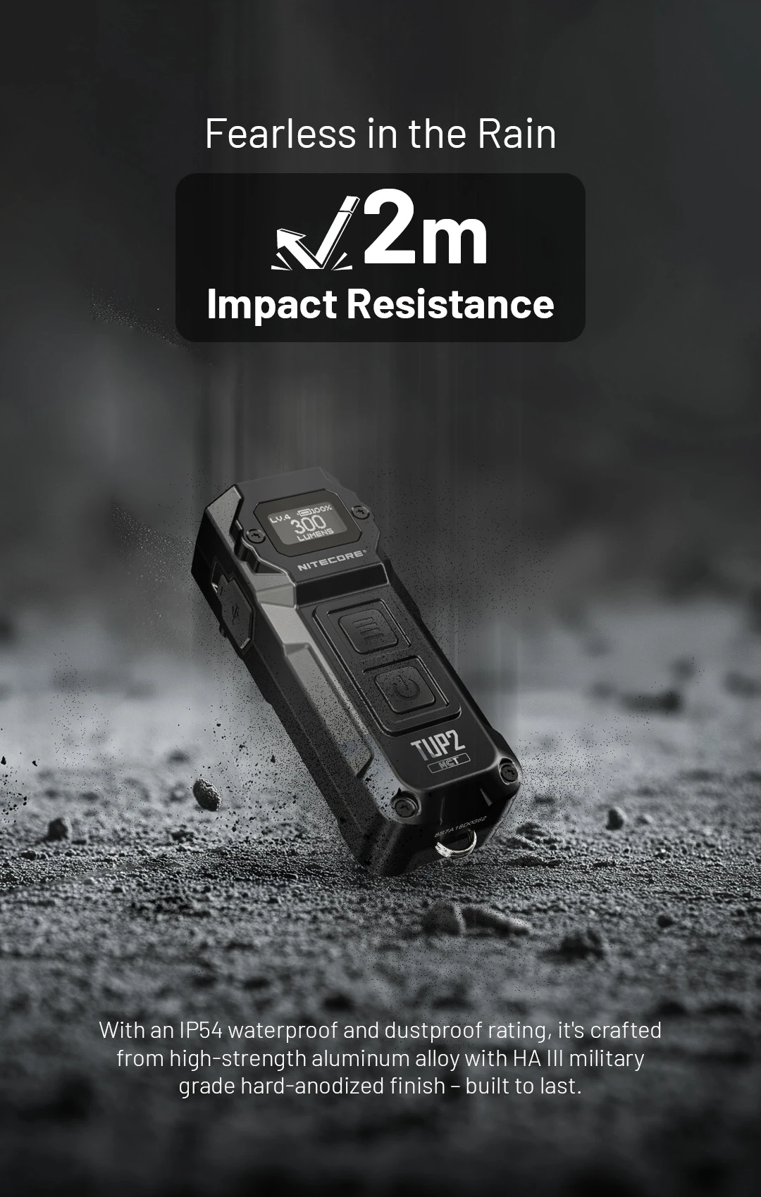 NITECORE TUP2 Intelligent Three Color Temperatures Keychain Light