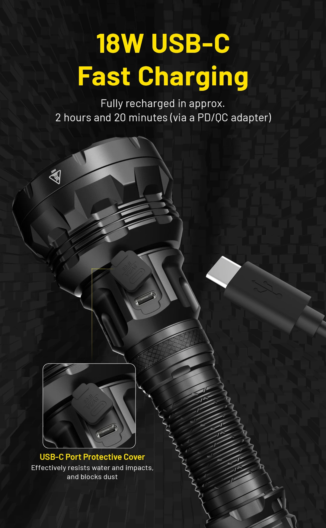 NITECORE P40 Ultra-Long Throw Dual Beam LEP Flashlight NITECORE P40 Ultra-Long Throw Dual Beam LEP Flashlight