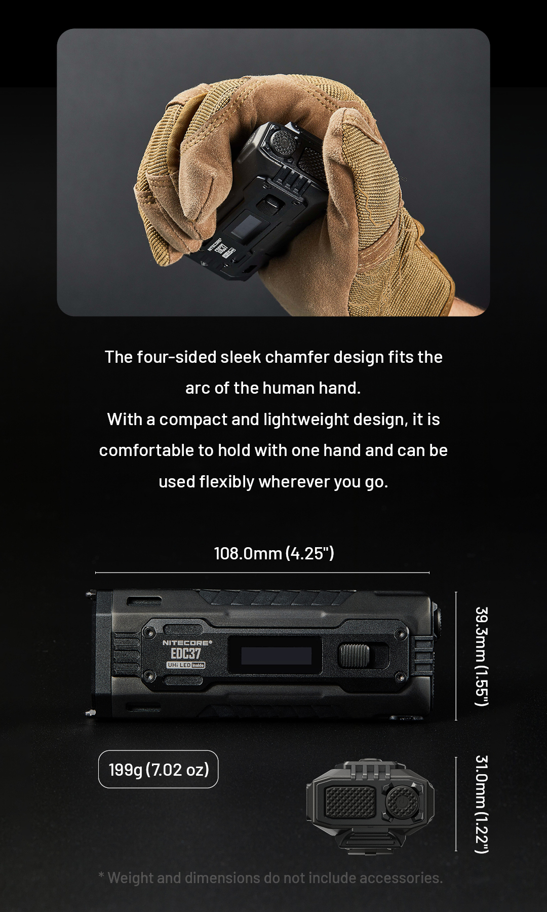 NITECORE EDC37 Ultimate Tactical EDC Flashlight