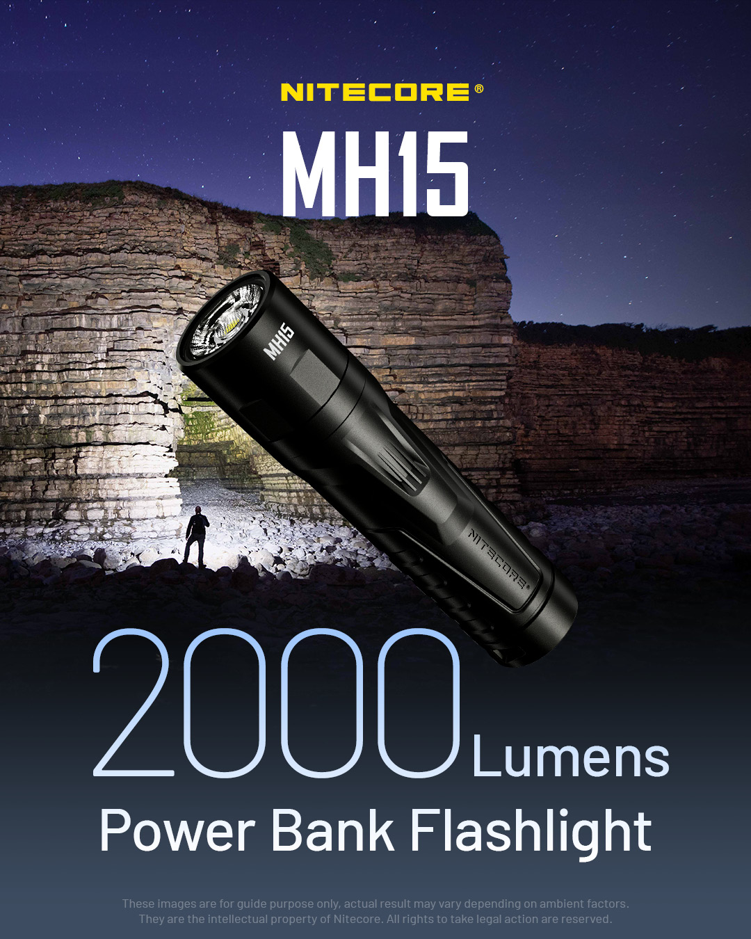 NITECORE MH15 Power Bank Flashlight