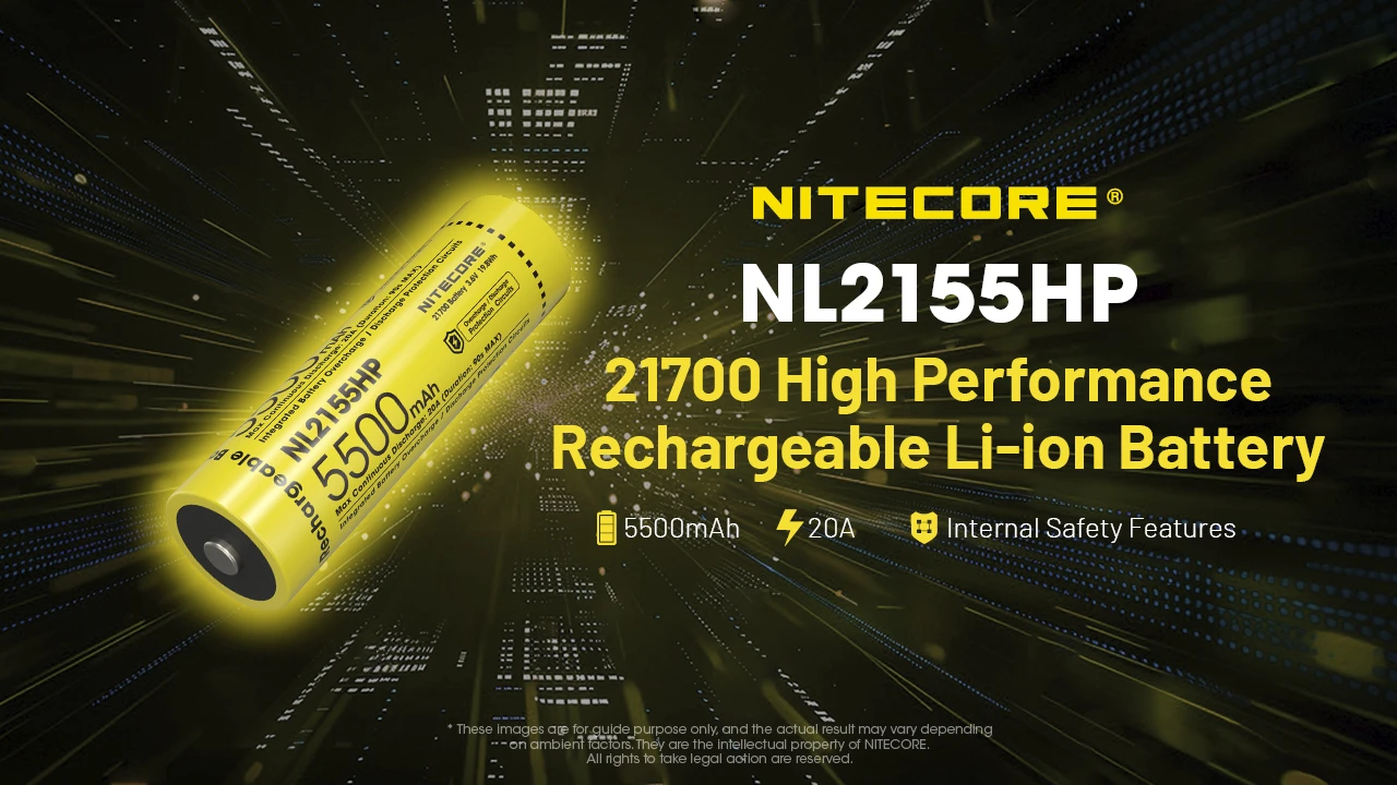 NITECORE NL2155HP 21700 High Performance Rechargeable Li-ion Battery